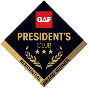 GAF President Club Award Member - Elegant Exteriors LLC